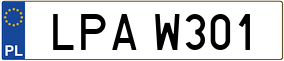 Truck License Plate